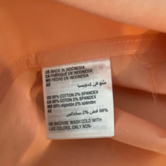 Bar III Men's Large 16-16.5 Dress Shirt Slim Fit Stretch Fabric Apricot NEW - Picture 12 of 12